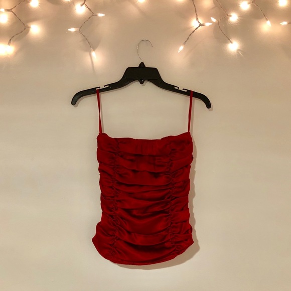 Tops Strapless Wine Red Corset Top Poshmark